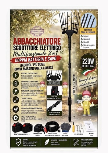 Abbacchiatore olive batteria - abbacchiatore, a