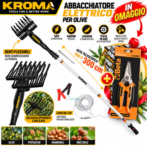 Abbacchiatore olive kroma - olive, 400w