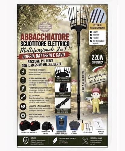 Abbacchiatore olive batteria - abbacchiatore, a