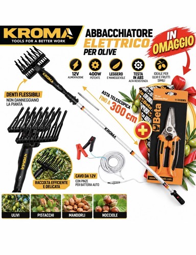 Abbacchiatore olive kroma - abbacchiatore, 400w